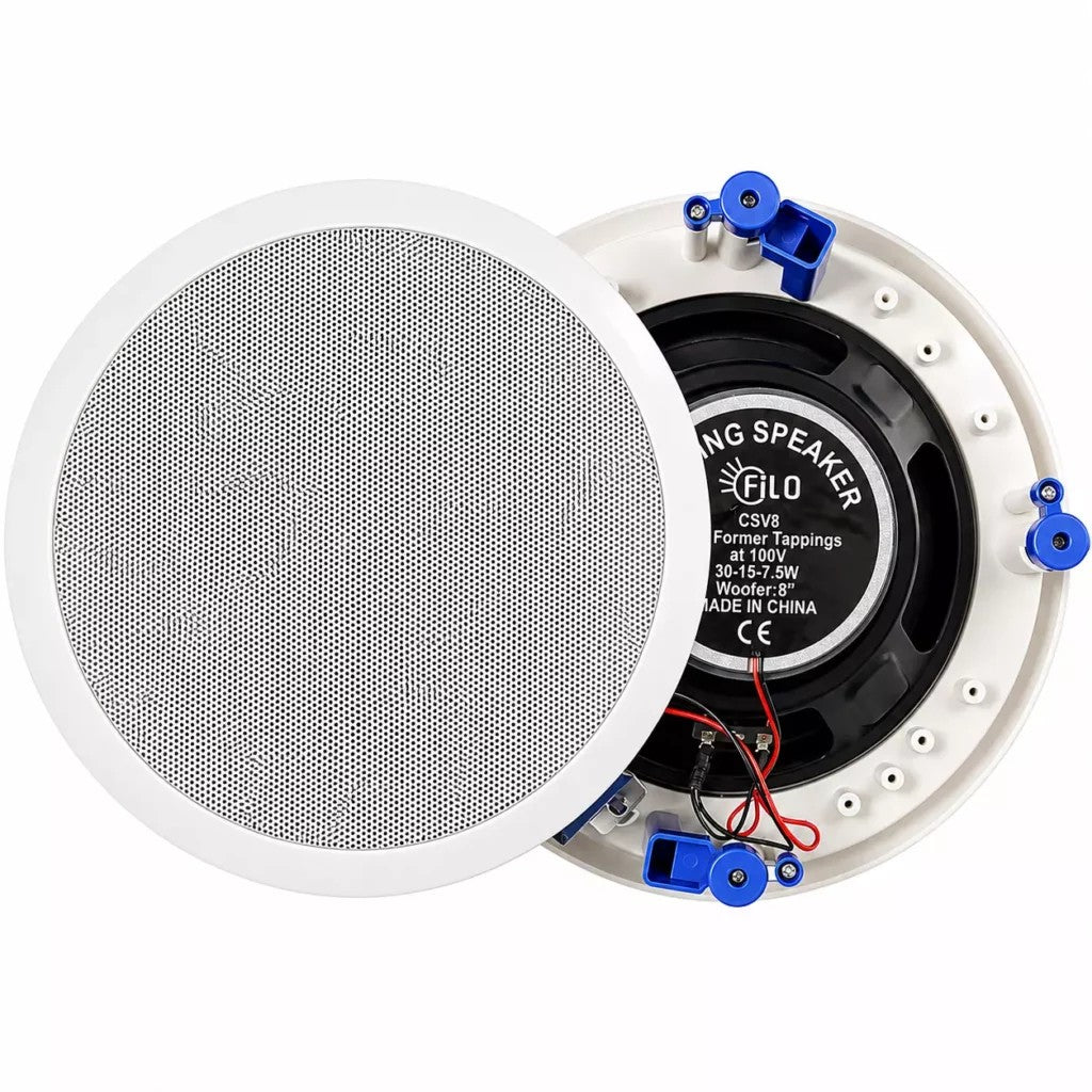 Filo CSV8 8" 100V Ceiling Speaker - White