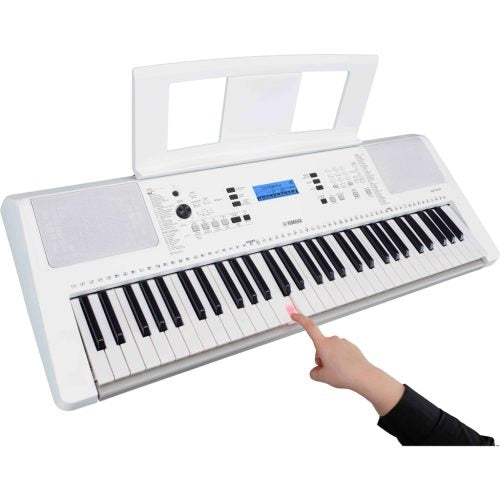 Yamaha EZ-300 61-Key Keyboard with Lighting Keys – White