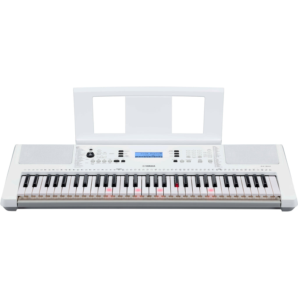 Yamaha EZ-300 61-Key Keyboard with Lighting Keys – White