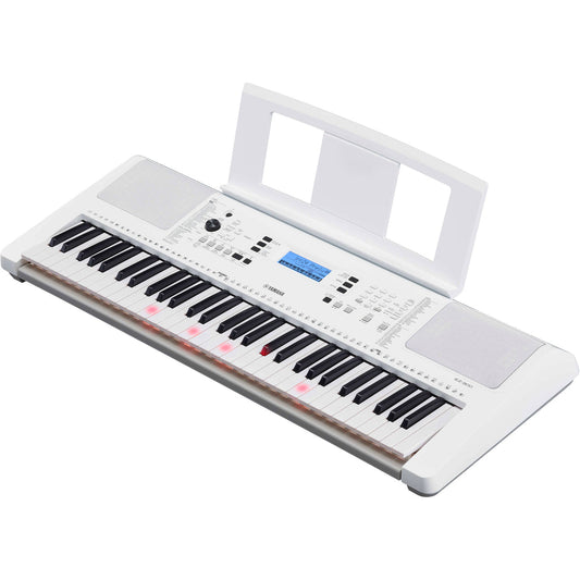 Yamaha EZ-300 61-Key Keyboard with Lighting Keys – White