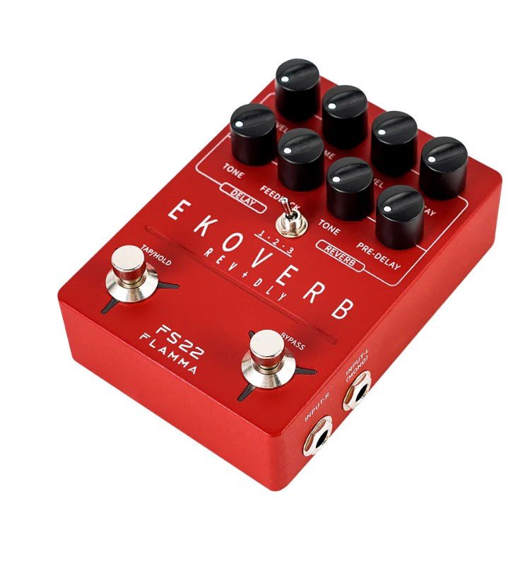 FLAMMA FS22 EKOVERB GUITAR STEREO DUAL REVERB DELAY EFFECTS PEDAL