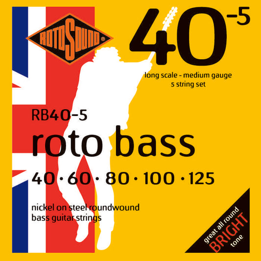 Roto Bass Nickel 5 String Medium | 40-125